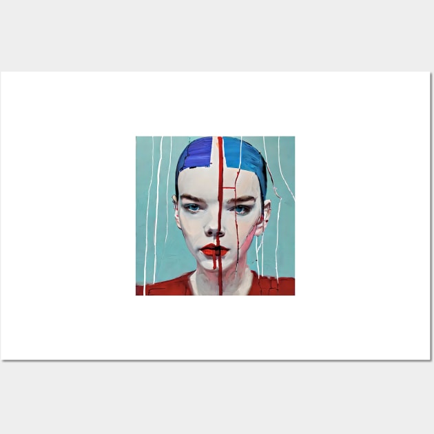 Anya`s blue hair Wall Art by bogfl